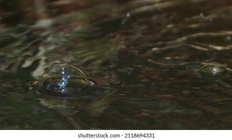 Water Bobble Running Above Water