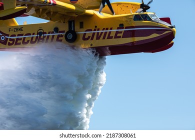 Water Bomber At Aerial Firefighting, Bordeaux, France, May 25th 2022
