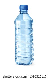 water bottle isolated on white with clipping path