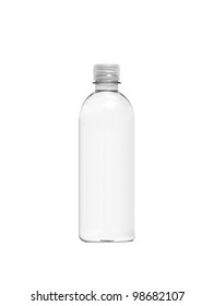 Wasserflasche einzeln auf weißem Hintergrund