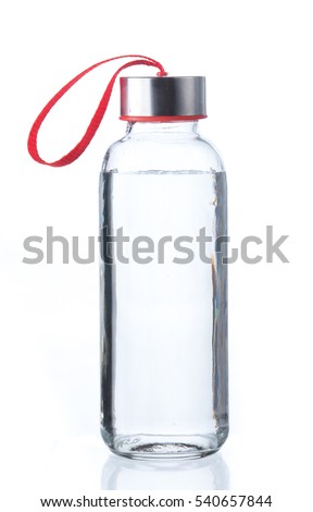 Water bottle isolated on white