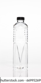 Water bottle on on white background