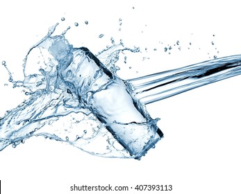 Water Bottle Splash