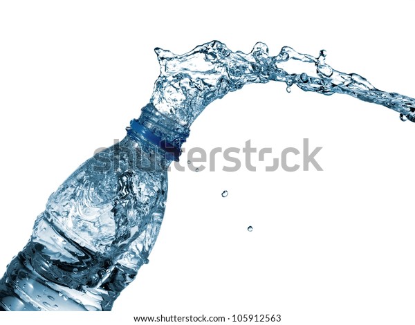 Water Bottle Splash Stock Photo (Edit Now) 105912563