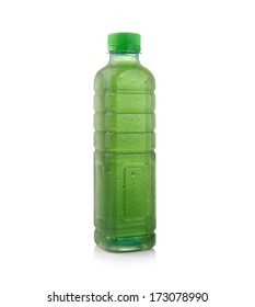 Water Bottles Chlorophyll Isolated On White Background 