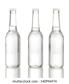 Water bottles isolated on white