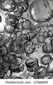 water bubbles close-up