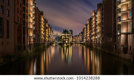 Similar – Foto Bild Speicherstadt Hamburg, Sonnenstern