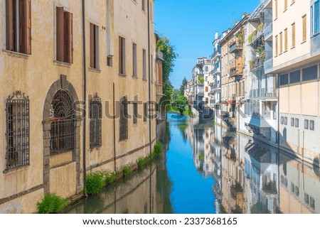 water channel flowing through the historical center of Padua.