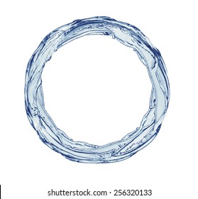 Water Circle Made From Splashes
