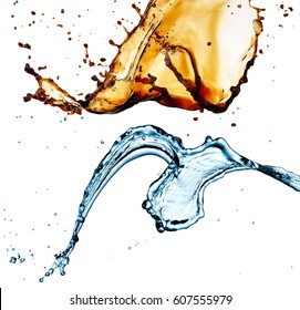 Water And Coffee Splash