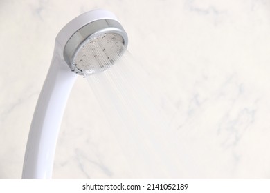 Water Coming Out Of The Shower Head