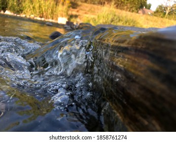 Water Creating It‘s Own Way Down The Terrain And  Becoming Stronger As It Goes.