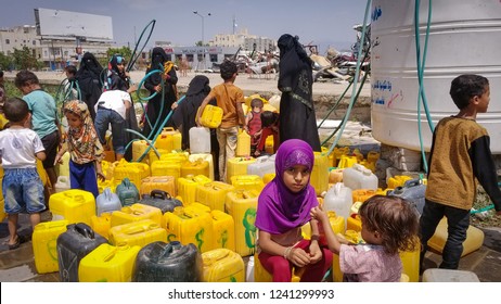 Water Crisis Caused By The War In The City Of Taiz South Yemen.
Yemen / Taiz City.
2018-11-02