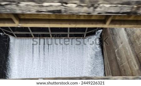 Water Dam Bridge Stock Image 