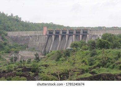 water dam for storage of water at vari hanuman, Maharashtra, India - Shutterstock ID 1785240674