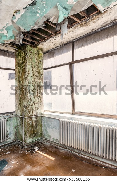 Water Damaged Ceiling Panels Damaged Huge Stock Photo Edit Now