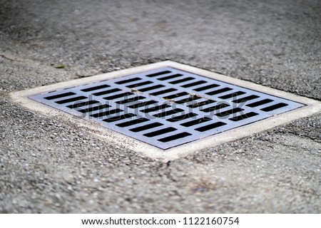 Water Drain on Cement Road