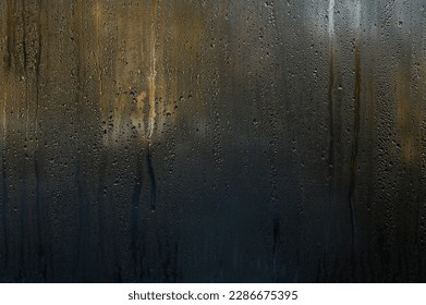 water drop background. condensate on glass