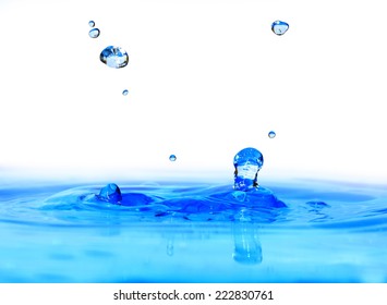 Water Drop Bubble Falling Into Water Stock Photo 222830761 | Shutterstock