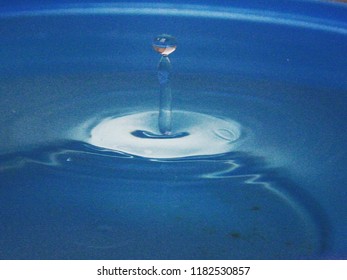 Water drop in the fall