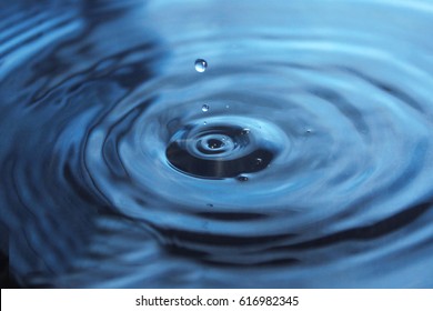 Water Drop impact on water surface - Droplet Photography