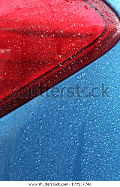Water drop on\
car