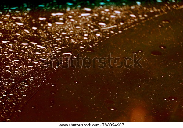 Water drop on car
glass