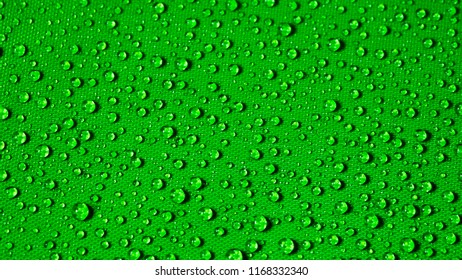 Water Drop On Green Background Dew Stock Photo (Edit Now) 1168332340