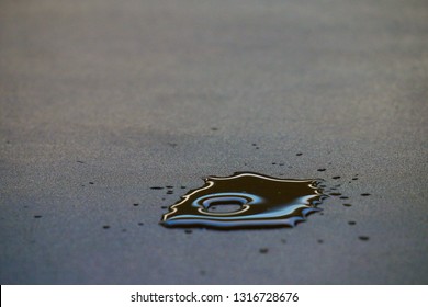 The Water Drop On The Laminate Floor, Background. 