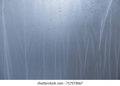 Water Drop On Shower Curtain