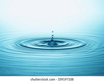 Water drop and splash - Shutterstock ID 339197108