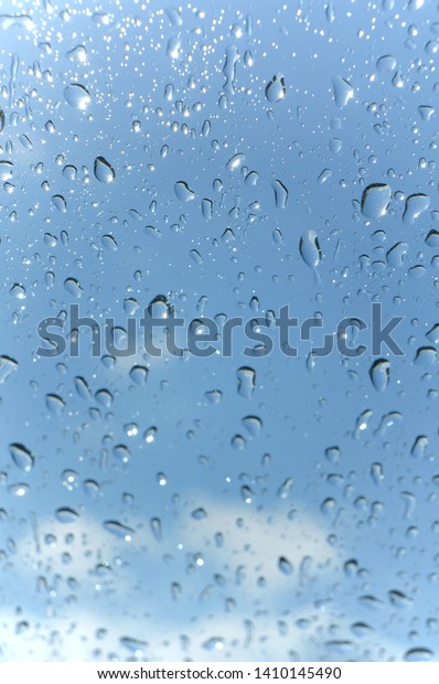 Water droplet on the car
window
