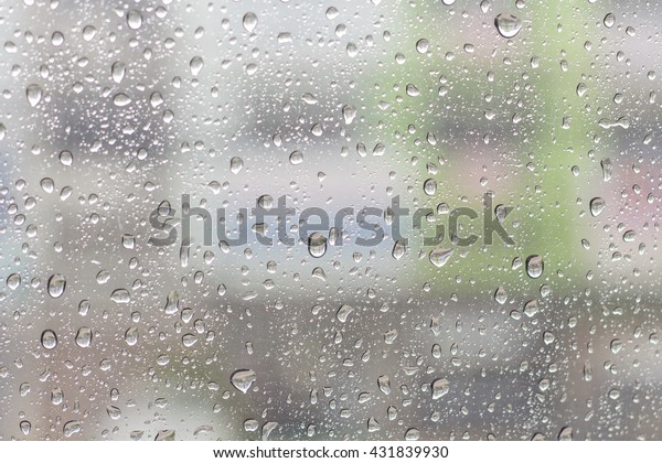 water droplet on
mirror glass background.