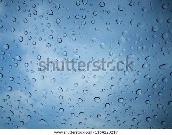 Water droplets in the\
mirror