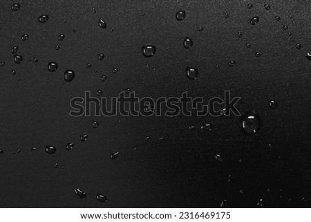Water droplets on a black background. 商業照片 © 