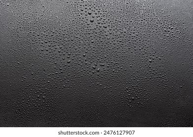 Water droplets on dark cover background. Water droplets concept