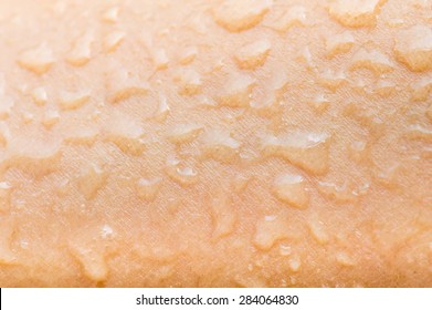 Water droplets on the skin background