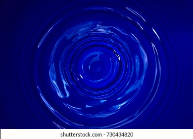 Water Droplets On The Surface Wave.
Rings Surface Water Waves.
Top View.