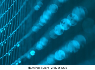 water droplets on the wire after the rain. peace. calm. quiet. close up. background. - Powered by Shutterstock