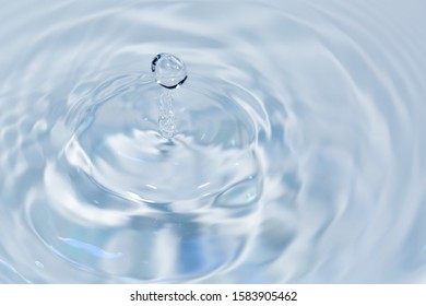 Water drops falling on water surface - Shutterstock ID 1583905462
