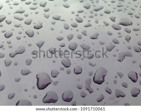 Water drops isolated on black background