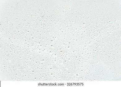 Water Drops Isolated On White Background