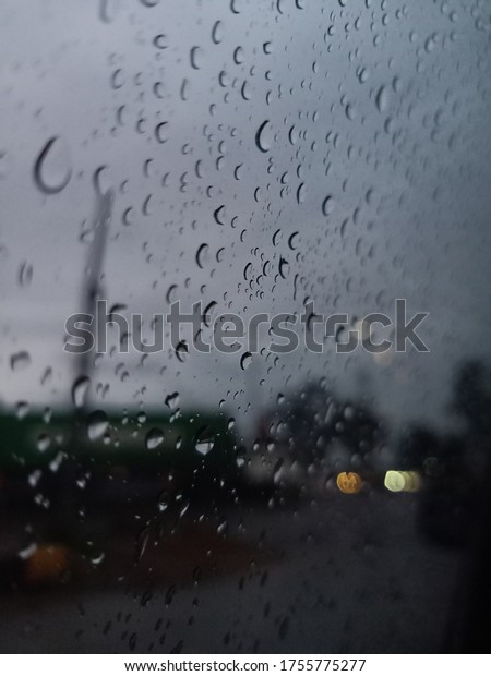 Water Drops On Car Glass\
Window