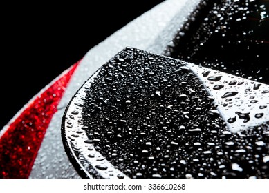 Water Drops On The Car Surface 