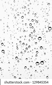 Water drops on the glass - abstract background