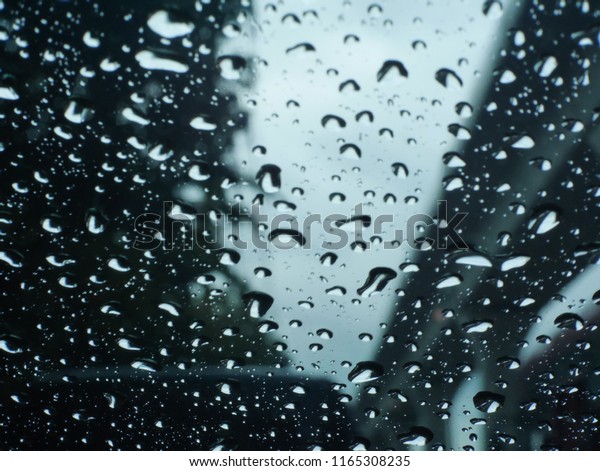 \
Water drops on the glass ,  rainy day ,\
water drops background