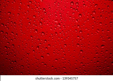 red bubbles background