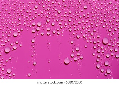 Water drops smooth surface