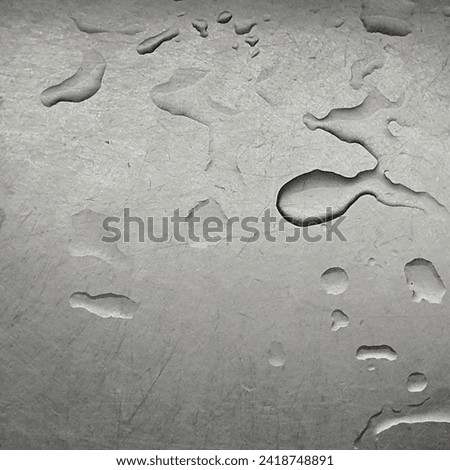 water drops on the stainless steel sink background, stainless texture with water droplets